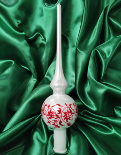 Špice na stromek MAGDALENA - ČERVENÁ